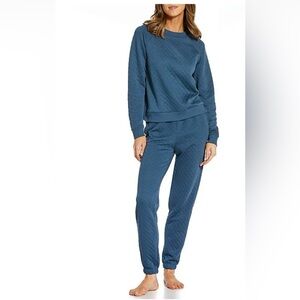 VAN WINKLE & Co.SOLID QUILTED KNIT LOUNGE SET ( Sz XL)